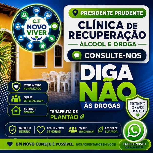 Clínica de Recuperação em Presidente Prudente São Paulo