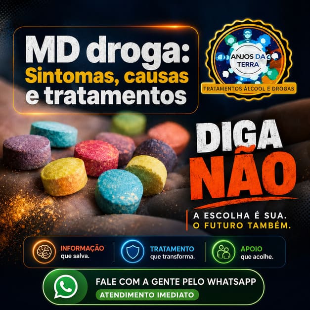 Veja sobre MD droga: Sintomas, causas e tratamentos