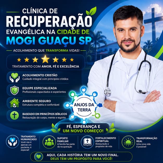 Clínica de Recuperação Evangélica na cidade de Mogi Guaçu SP